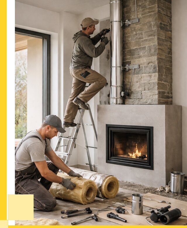 Монтаж дымоходов для каминов в Амурске от 15498 р. ЭриданМрс