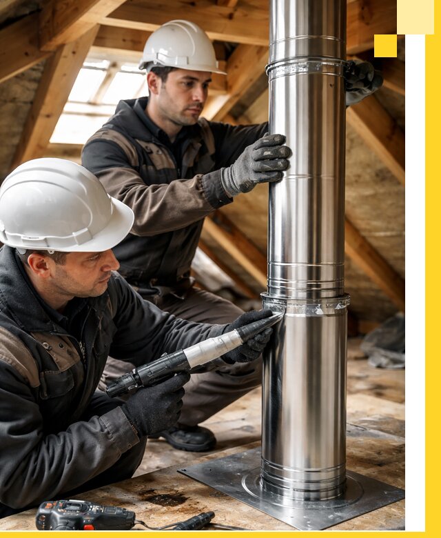 Монтаж дымоходов для каминов в Амурске с гарантией качества