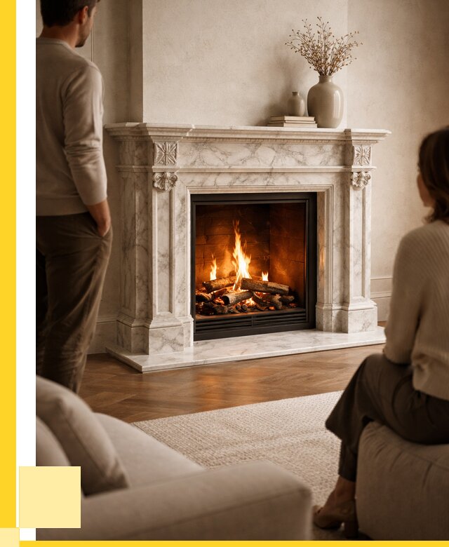 Мраморные камины под ключ в Амурске от 258300 р. | ЭриданМрс