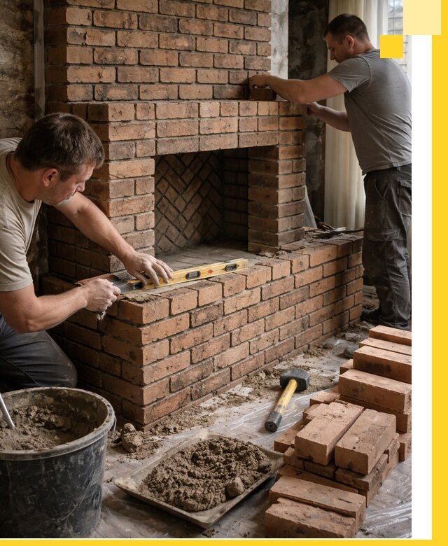 Изготовление и установка кирпичных каминов в Амурске