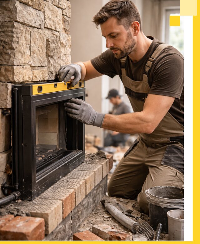 Дровяные камины под ключ в Амурске: монтаж, обустройство