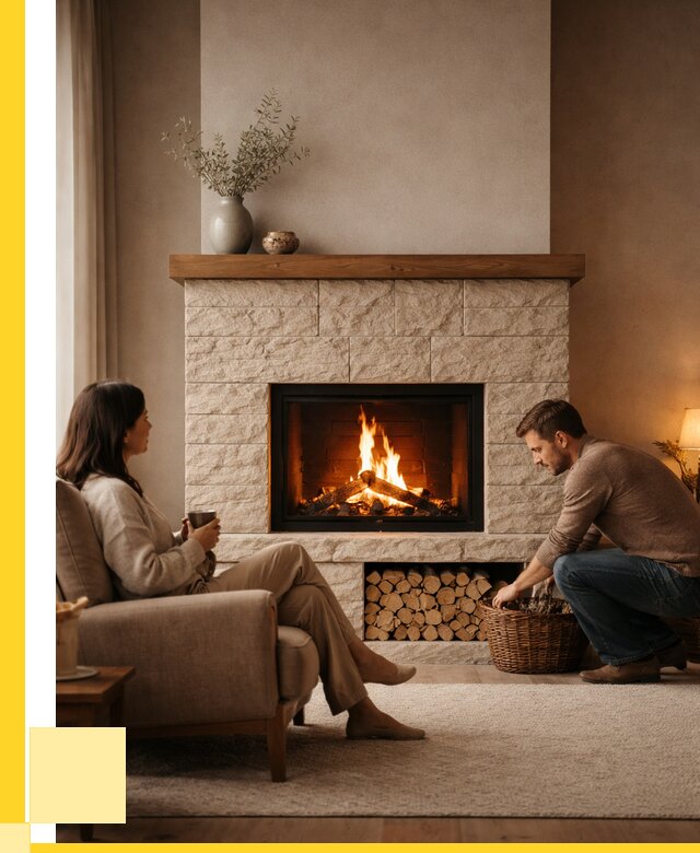 Камины для дома в Амурске под ключ от 154980 р. | ЭриданМрс