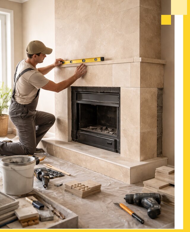 Установка и монтаж каминов в частном доме под ключ в Амурске