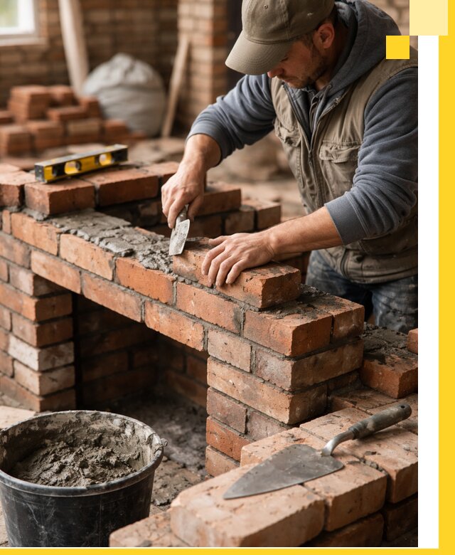 Кладка каминов под ключ в Амурске профессиональная отделка и монтаж