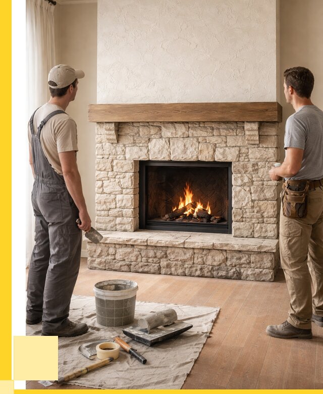 Отделка каминов в Амурске от 6716 р. под ключ | ЭриданМрс