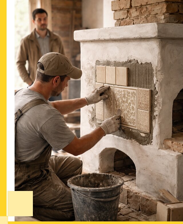 Отделка печей и банных печей в Амурске от 36162 р. | ЭриданМрс