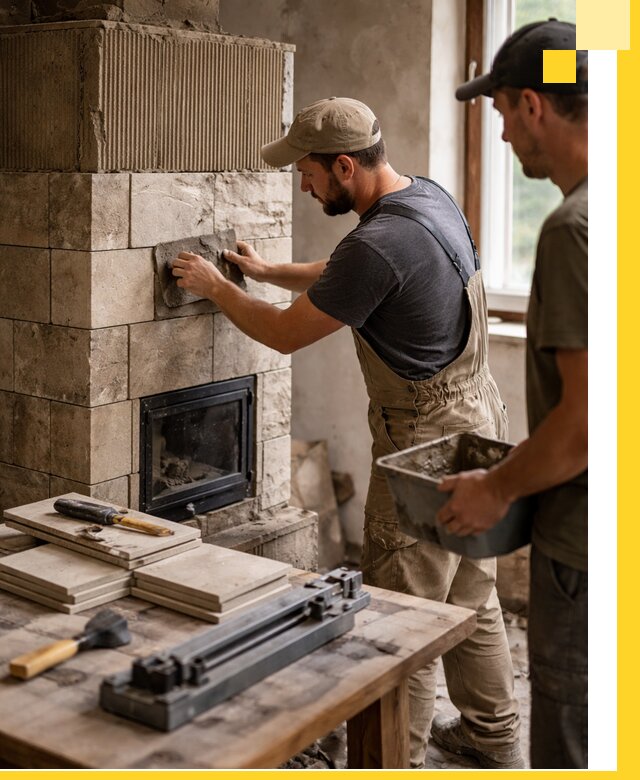 Профессиональная облицовка печей в Амурске: керамика и камень