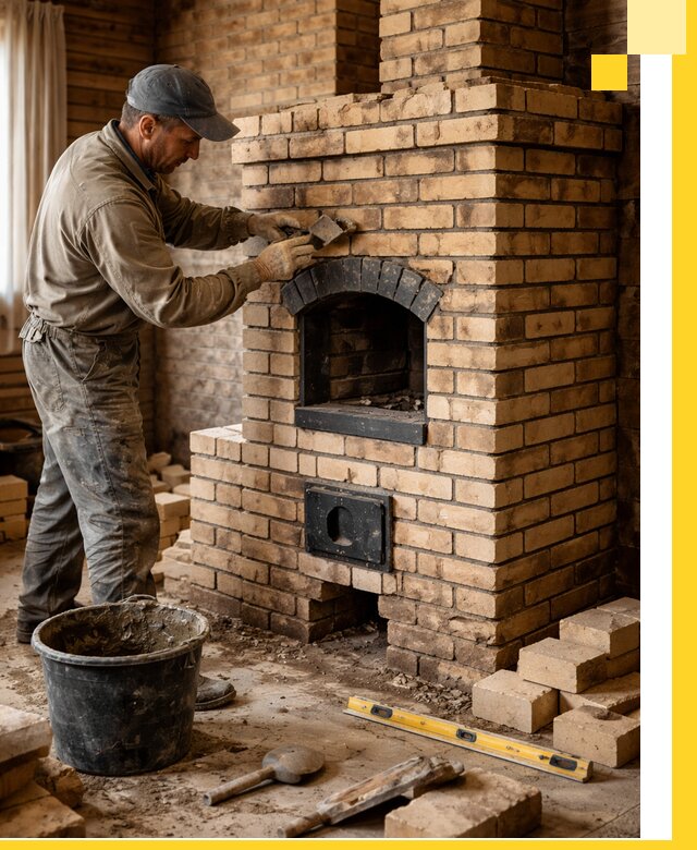 Кирпичные печи под ключ в Амурске: проектирование и кладка