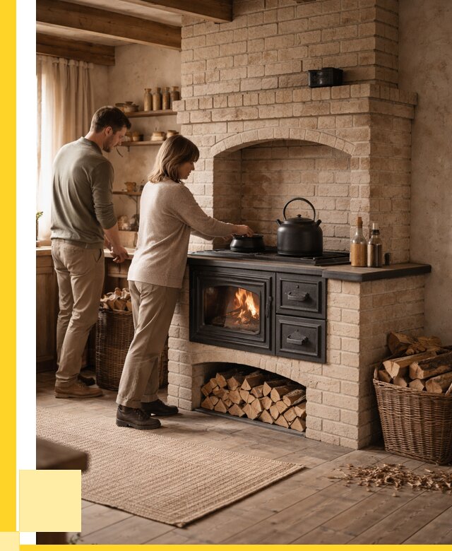 Печи с плитой в Амурске от 46494 р. | ЭриданМрс — кирпичная печь