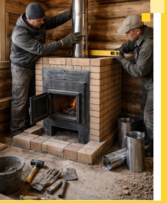 Проектирование, изготовление и установка банных печей в Амурске