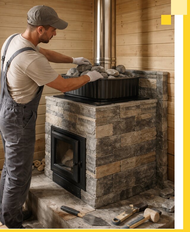 Печи для парной в Амурске, производство, монтаж и обслуживание