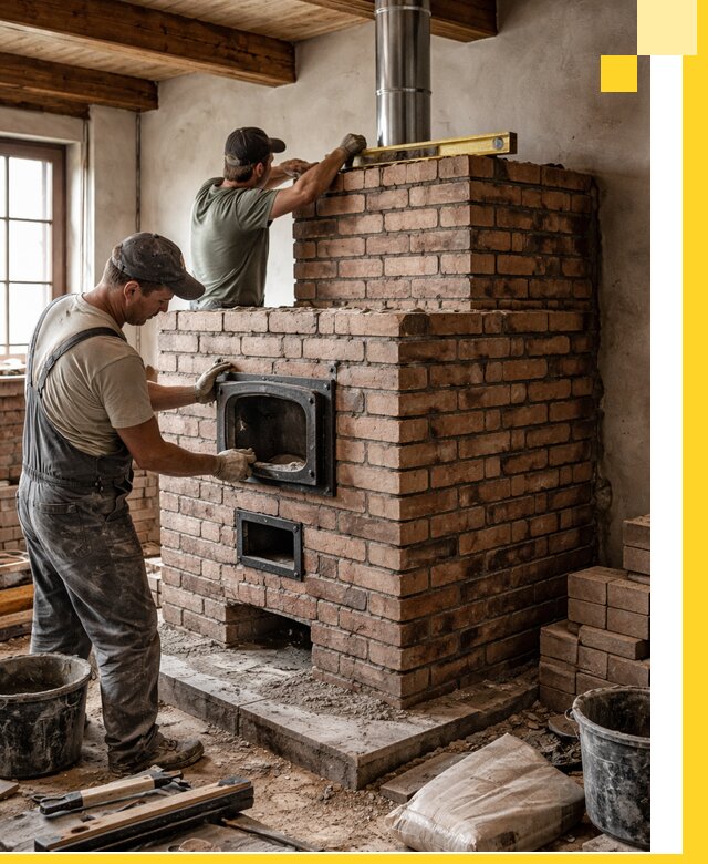 Печи для загородного дома под ключ в Амурске — монтаж и сервис