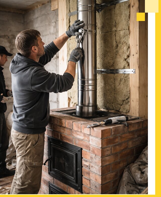 Изготовление и монтаж печей и дымоходов под ключ в Амурске
