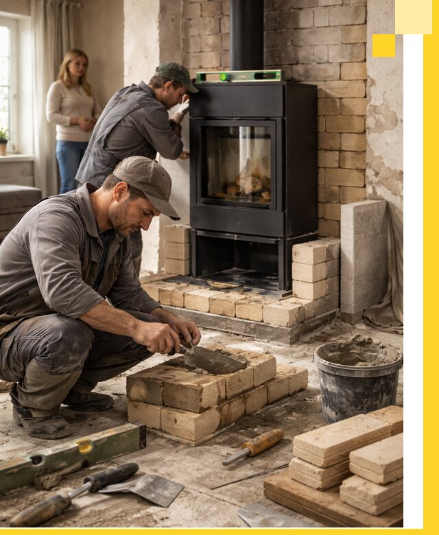 Печи и камины под ключ: проект, установка в Амурске