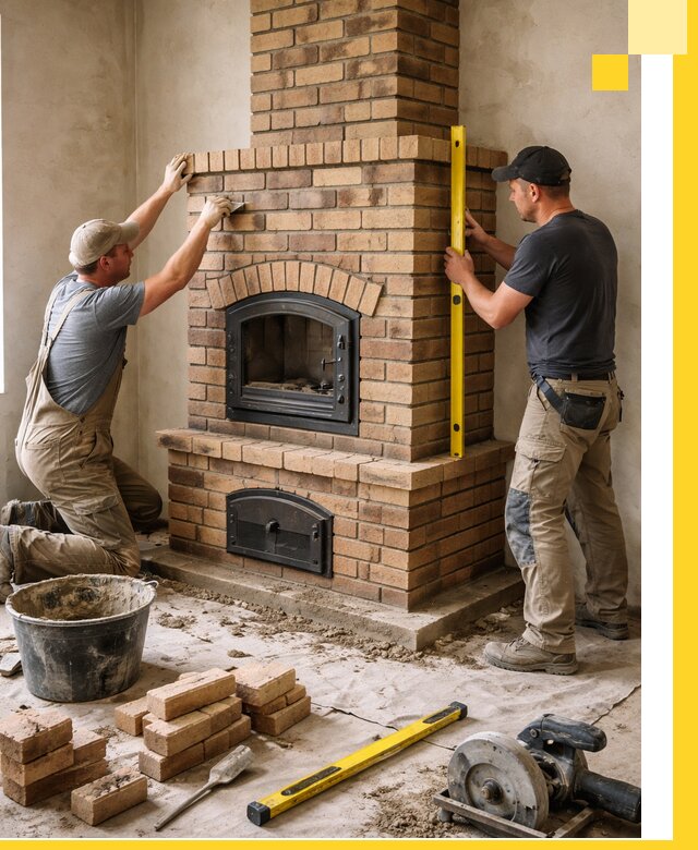 Продажа и установка печей и каминов для дома под ключ в Амурске