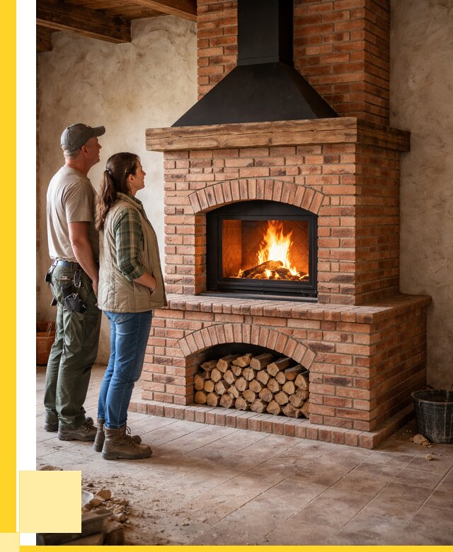 Печи камины из кирпича в Амурске от 123984 р. | ЭриданМрс