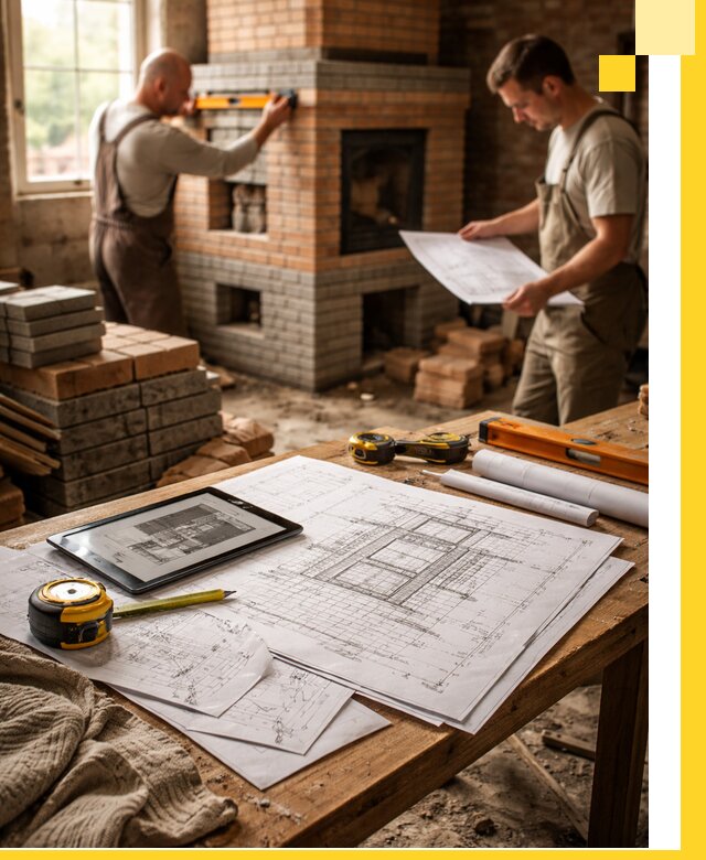 Проекты печей и каминов с индивидуальным дизайном в Амурске