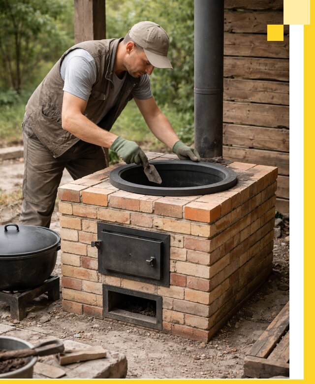 Изготовление и установка печей для казана в Амурске под ключ