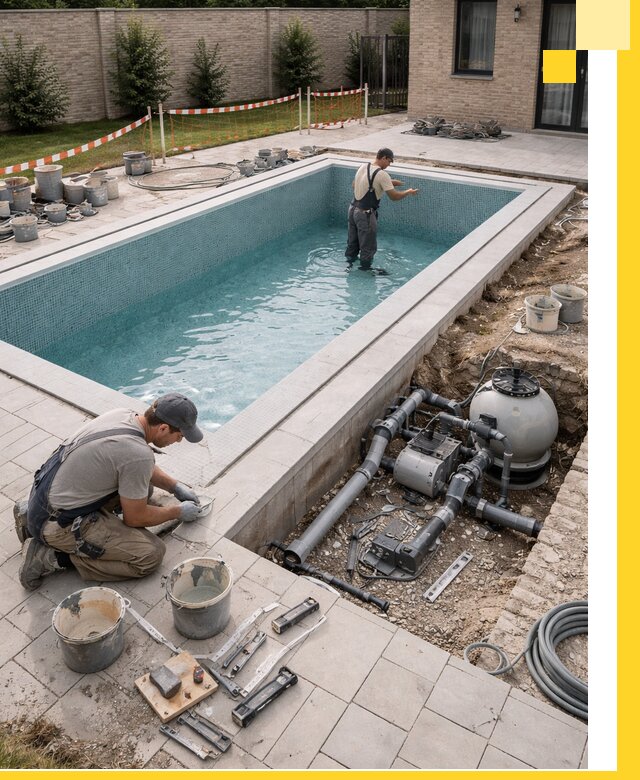 Строительство бассейнов под ключ в Амурске: проекты и монтаж