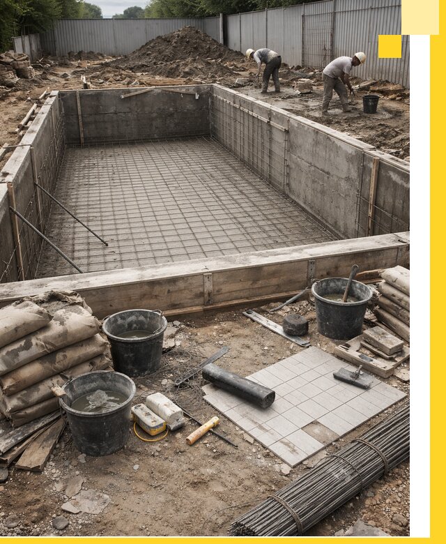 Строительство бассейнов под ключ в Амурске, дизайн и монтаж