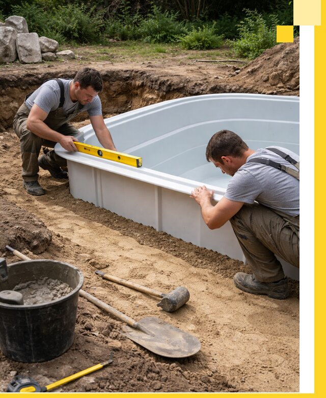 Производство и установка пластиковых бассейнов в Амурске под ключ