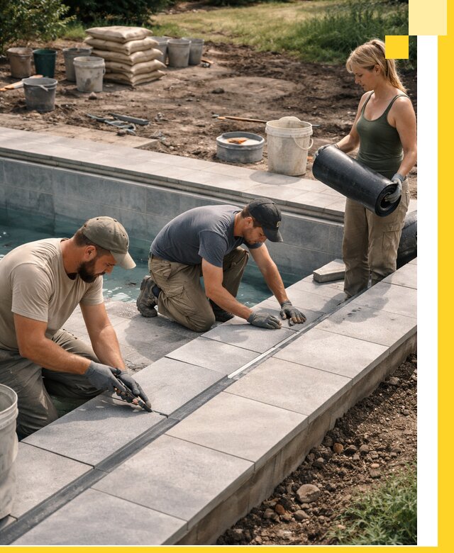 Строительство и монтаж уличных бассейнов под ключ в Амурске