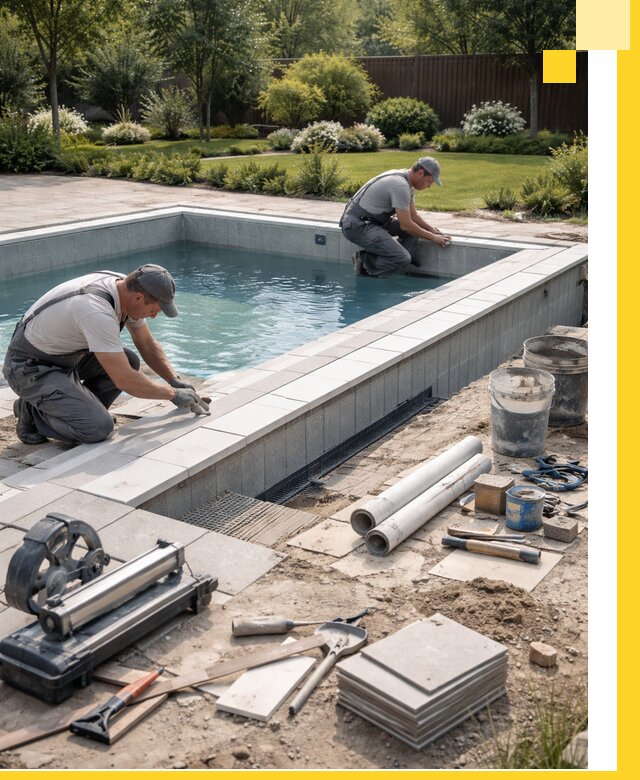 Строительство открытых бассейнов под ключ в Амурске профессионально