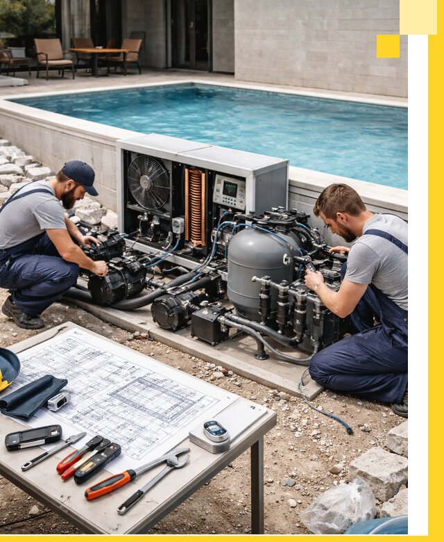 Проектирование и монтаж бассейнов с подогревом в Амурске