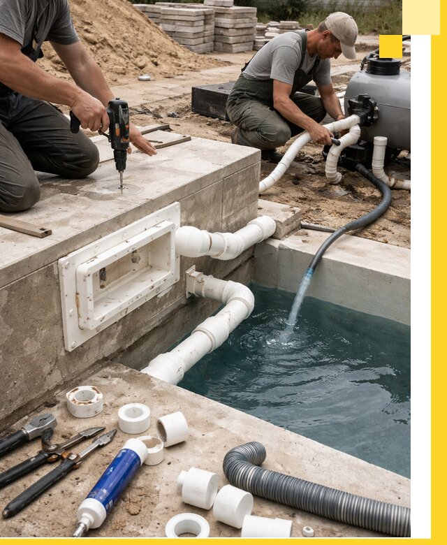 Строительство скиммерных бассейнов под ключ в Амурске