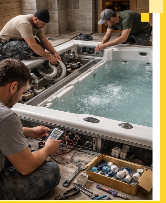 Гидромассажные бассейны под ключ в Амурске, дизайн и монтаж