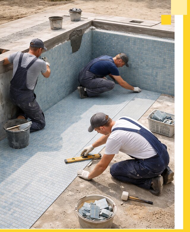 Укладка и установка плитки для бассейнов под ключ в Амурске