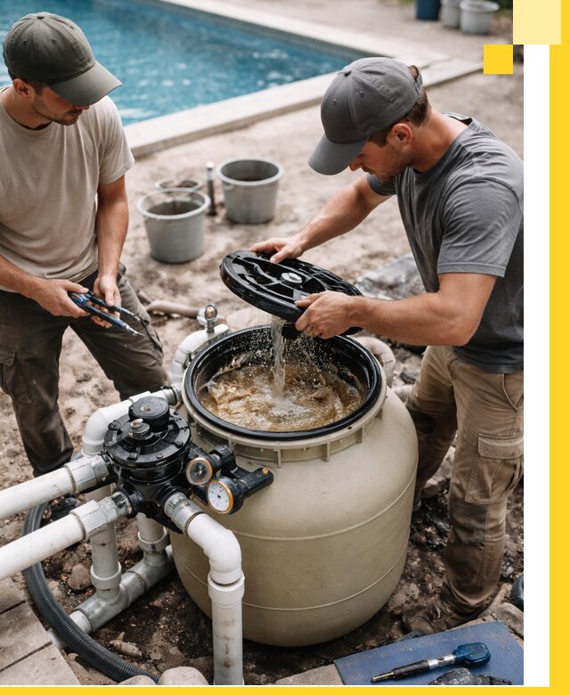 Установка и обслуживание песочных фильтров для бассейнов в Амурске