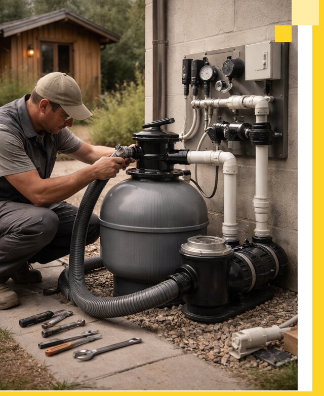 Продажа и монтаж фильтров и насосов для бассейнов в Амурске