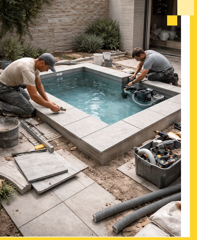 Мини бассейны под ключ в Амурске, дизайн и установка