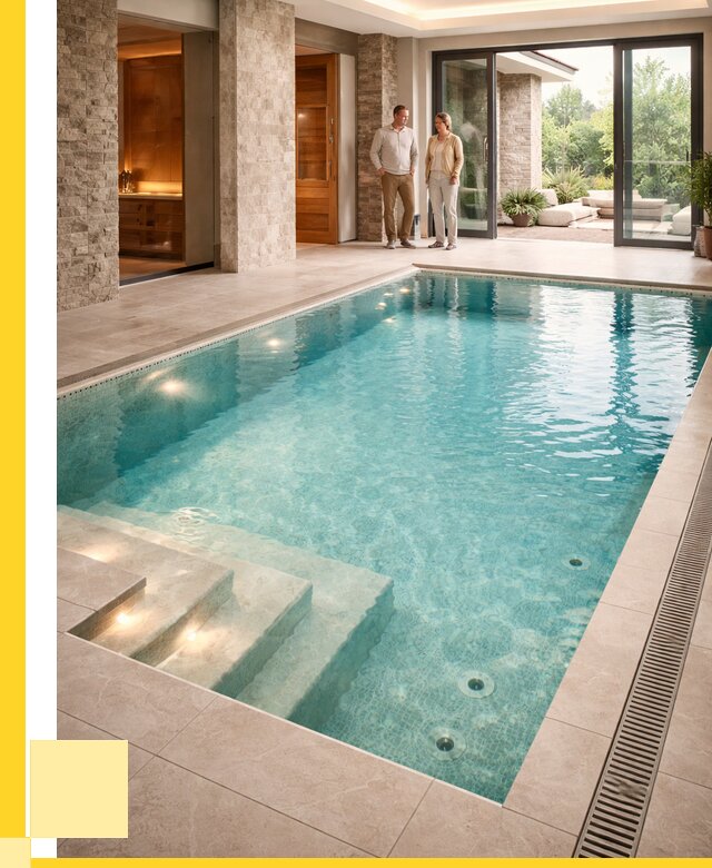 Бассейн во дворе в Амурске: проект, отделка от 1239840 р. | ЭриданМрс