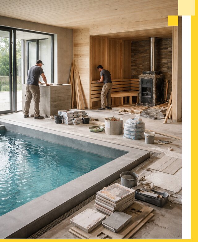 Проектирование и строительство бань с бассейном в Амурске