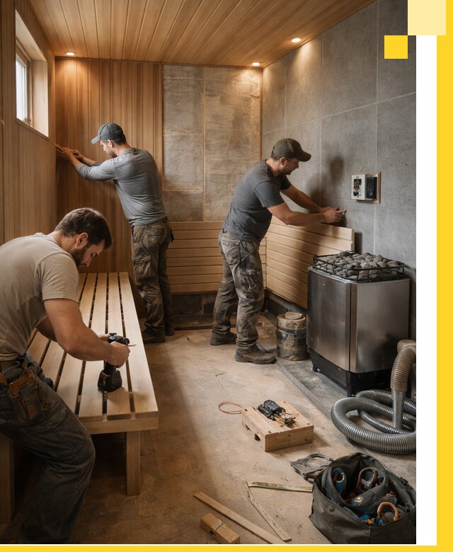 Сауны под ключ в Амурске, проектирование, строительство, отделка