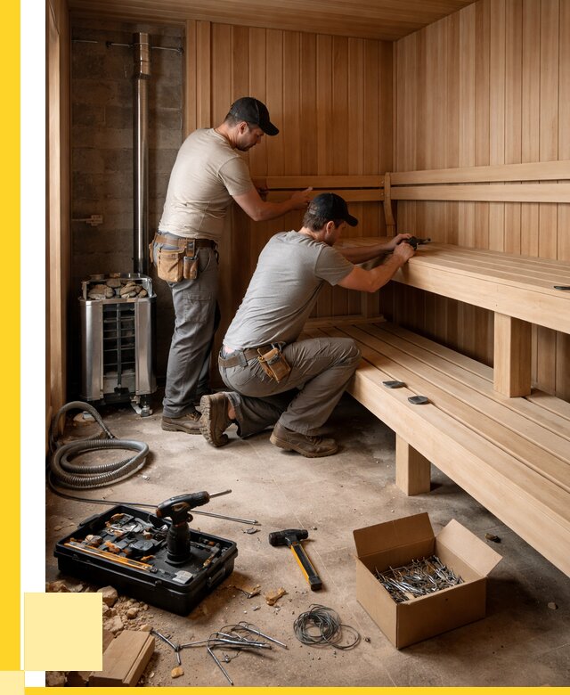 Монтаж саун под ключ в Амурске от 123984 р. | ЭриданМрс