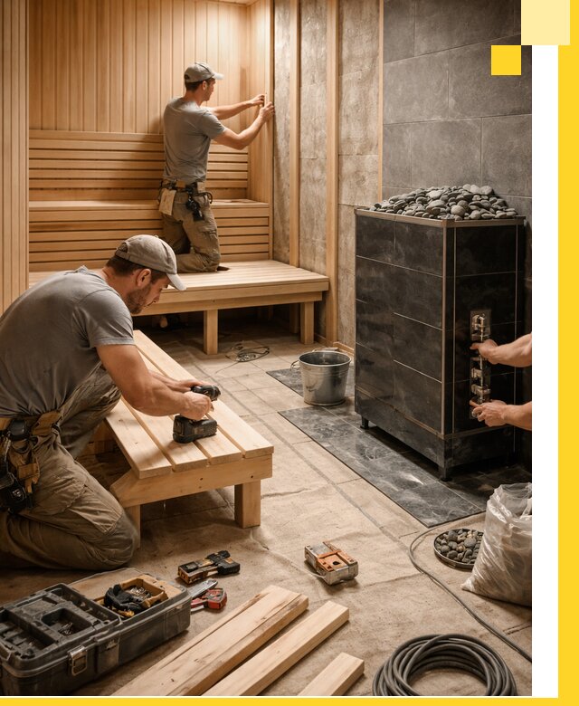 Дизайн и строительство интерьерных саун под ключ в Амурске