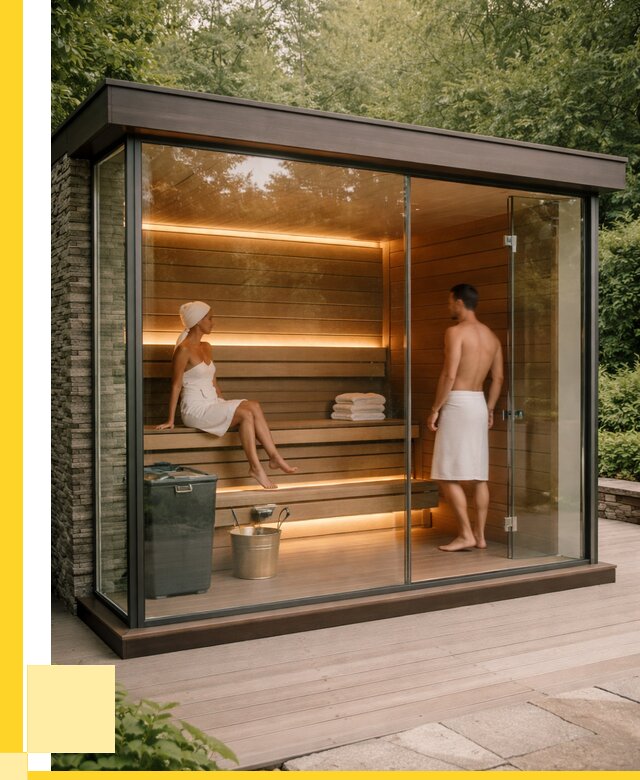 Сауна стеклянная и двери для сауны в Амурске от 258300 р. | ЭриданМрс