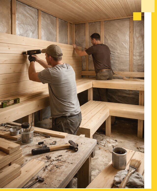 Профессиональная отделка бань и саун под ключ в Амурске