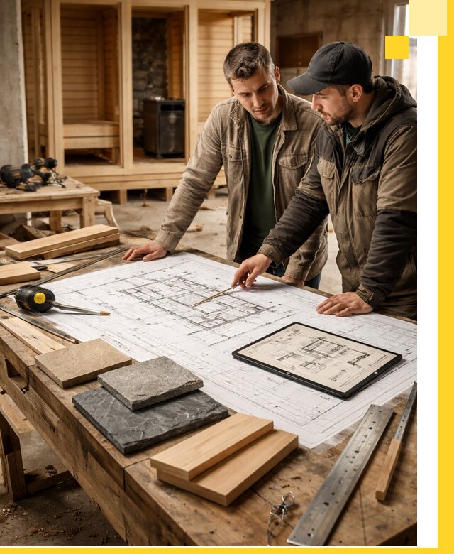 Проекты бань под ключ и планы строительства в Амурске