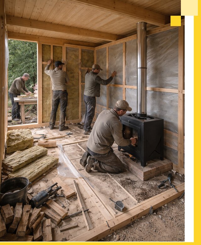 Профессиональный монтаж бань под ключ в Амурске для дома