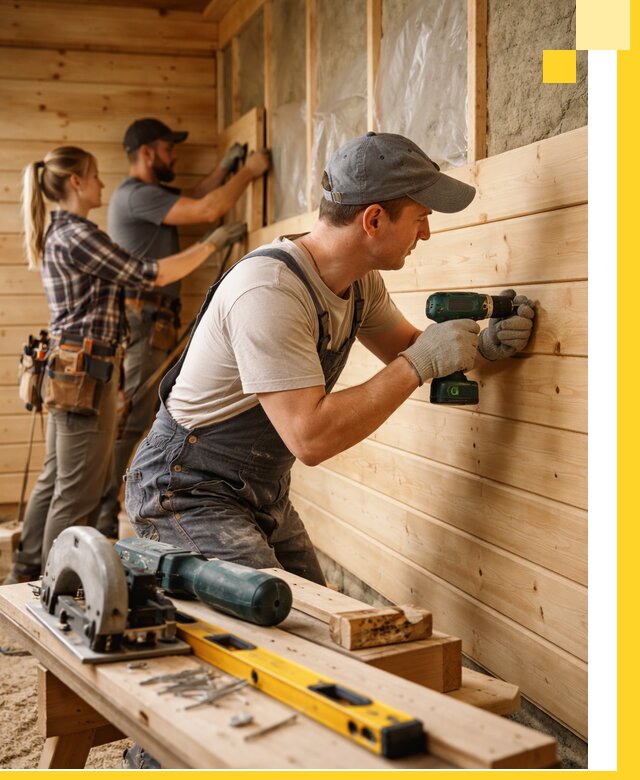 Обшивка бань под ключ в Амурске: отделка стен и потолков