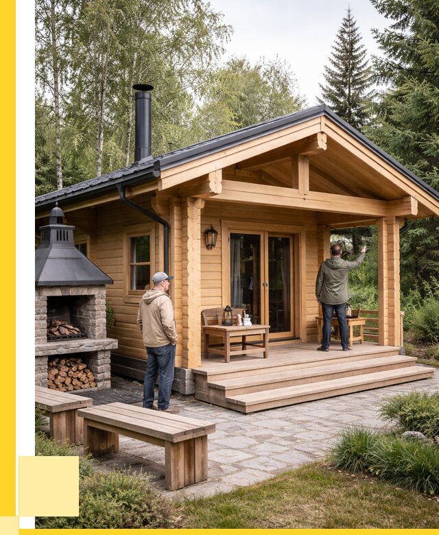 Деревянные бани под ключ в Амурске от 464940 р. | ЭриданМрс