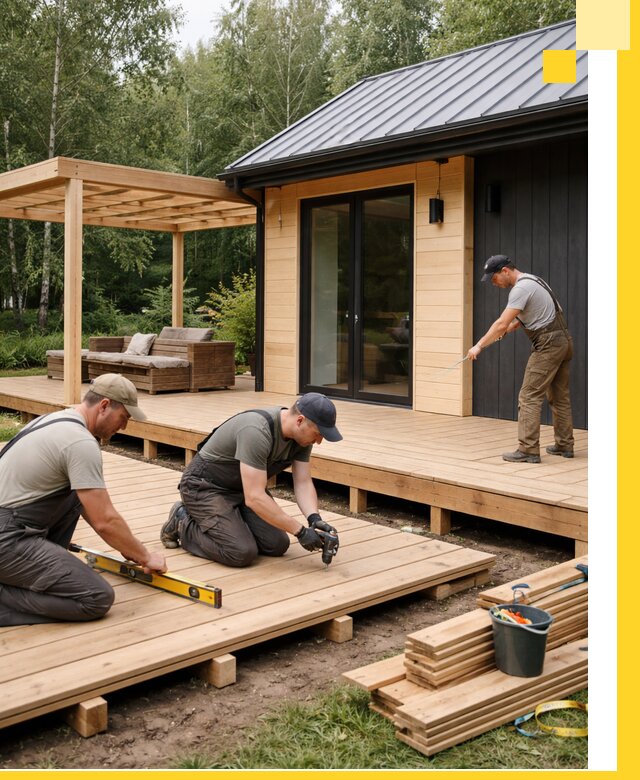 Строительство бань с террасой и бассейном под ключ в Амурске