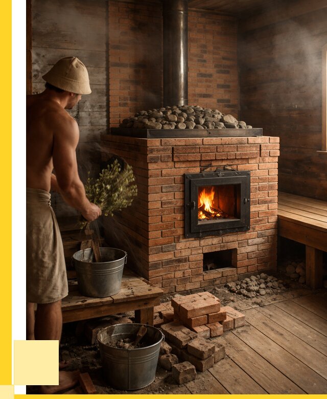 Кирпичные банные печи в Амурске от 92988 р. | ЭриданМрс