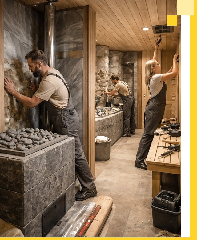 Строительство бань и SPA процедур в Амурске под ключ и отделкой