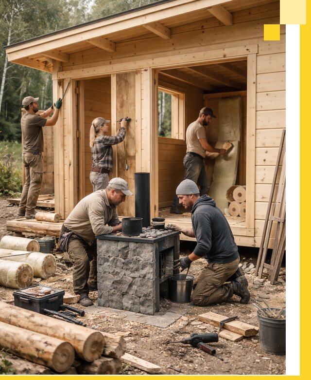 Купить баню под ключ в Амурске строительство монтаж отделка