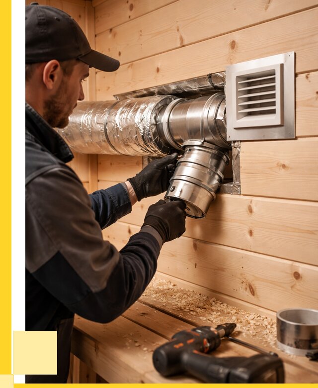 Монтаж вентиляции бани в Амурске от 12398 р. | ЭриданМрс